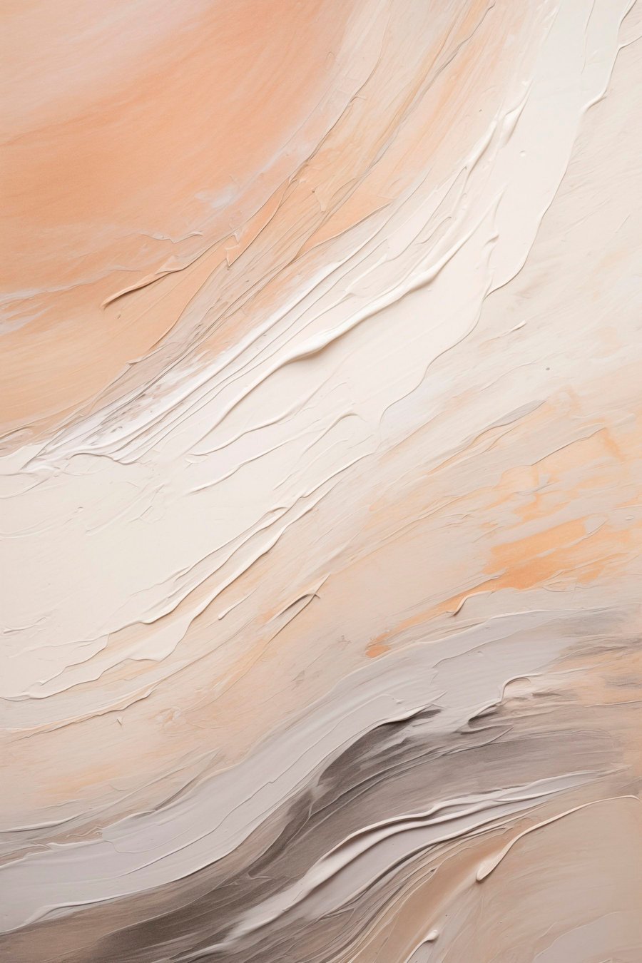Getextureerd pleisterwerk in warme beige tinten met zacht grijs — volledig ontwerp