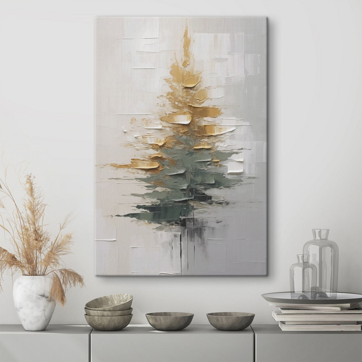 Abstracte spar in een interieur