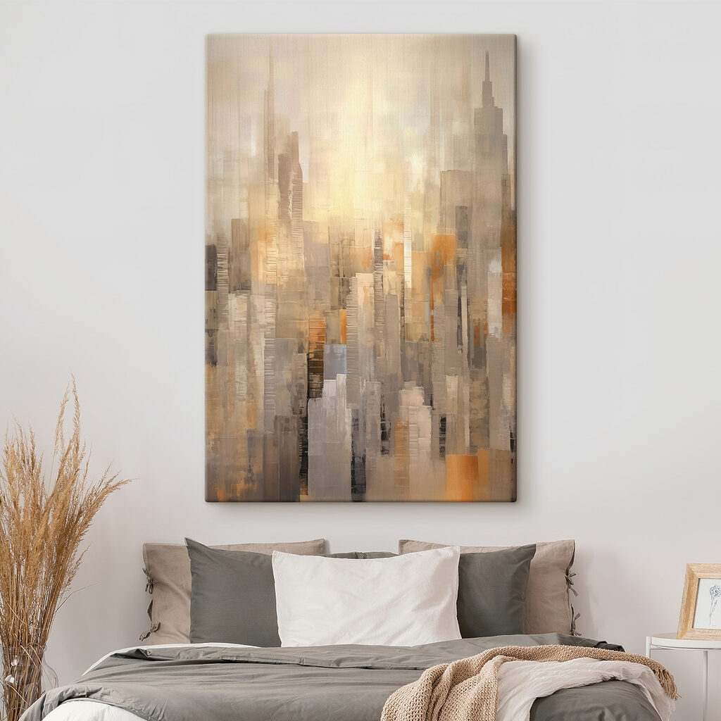 Schilderij van een stad — interieur 2