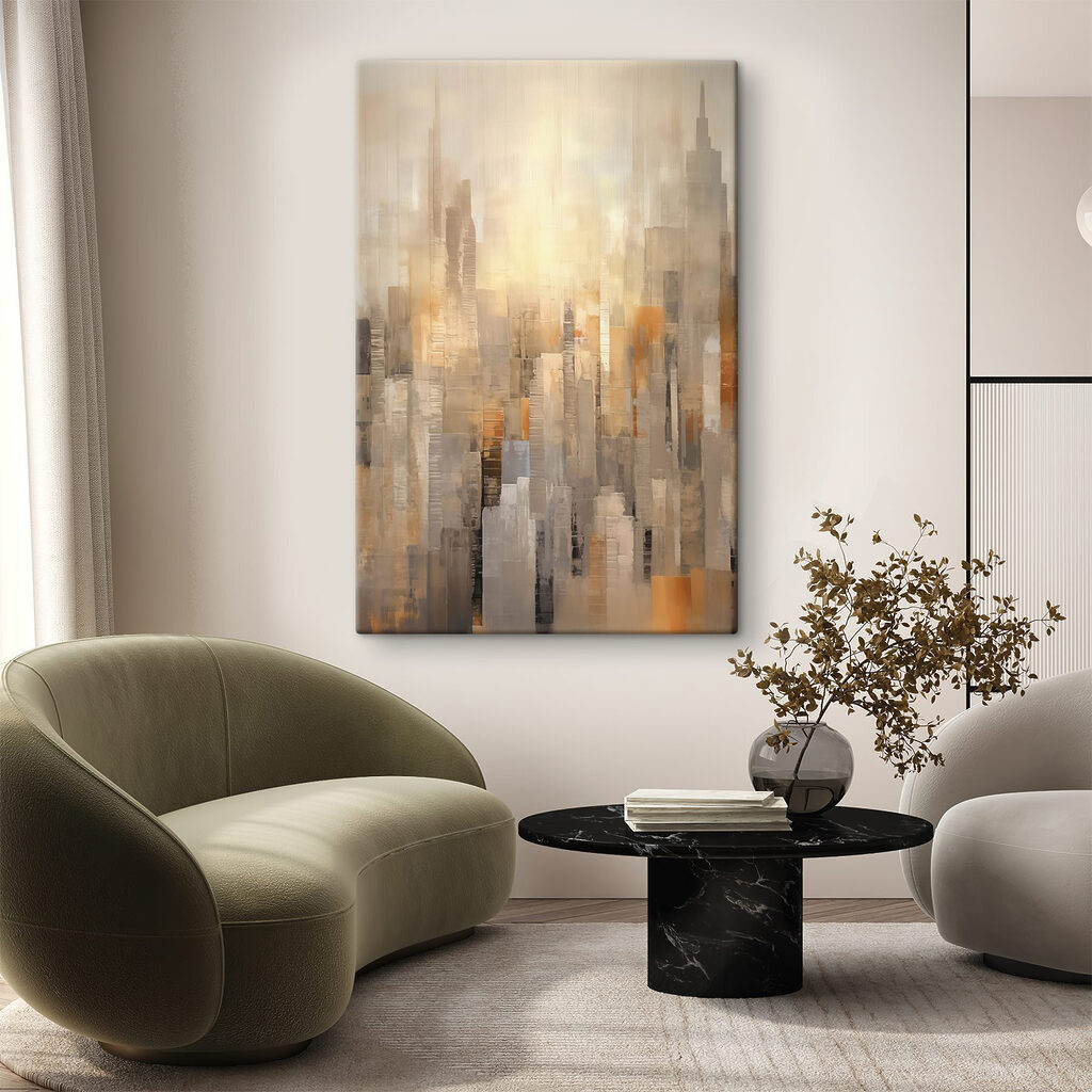 Schilderij van een stad — interieur 3