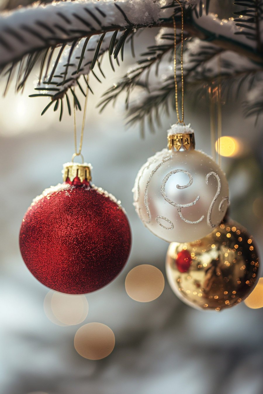 Kerstballen — volledig ontwerp