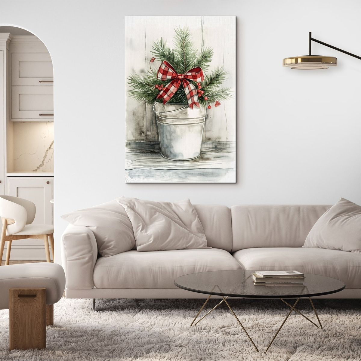 Kerstboom in een pot — interieur 2
