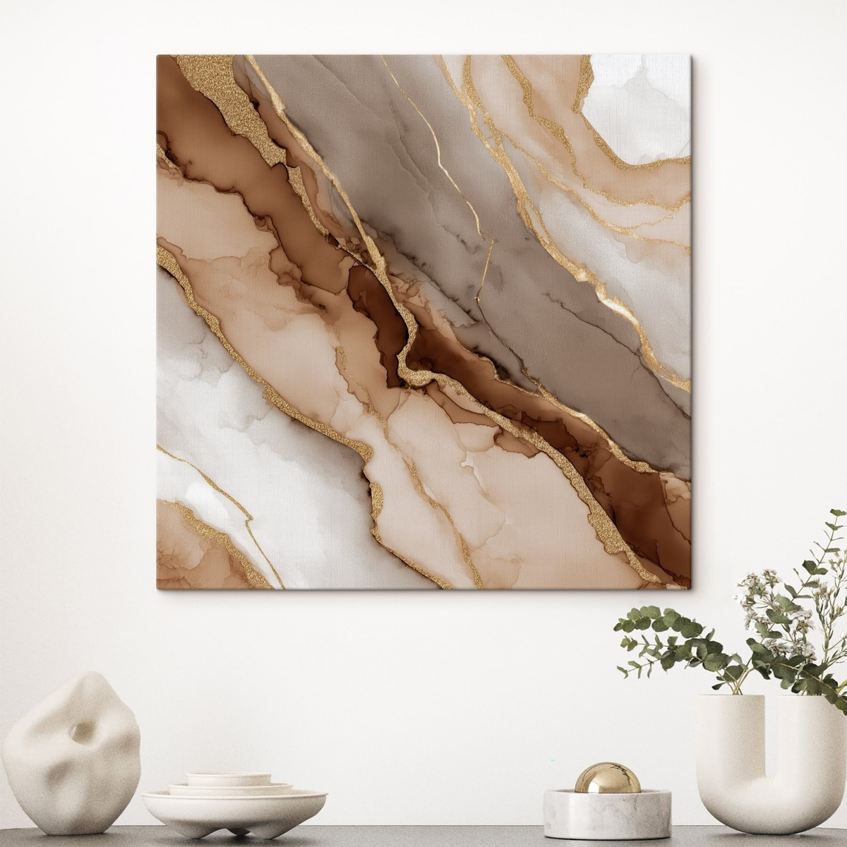 Getextureerd steenmotief in artistieke stijl — interieur 3