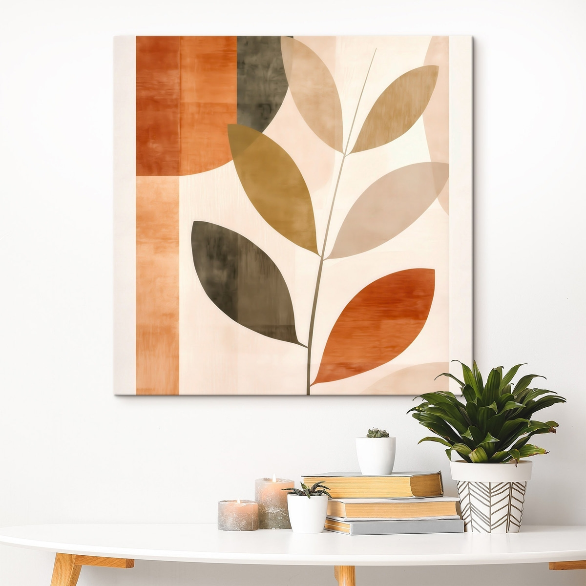 Warme bladcompositie in een lyrische minimalistische stijl — interieur 2