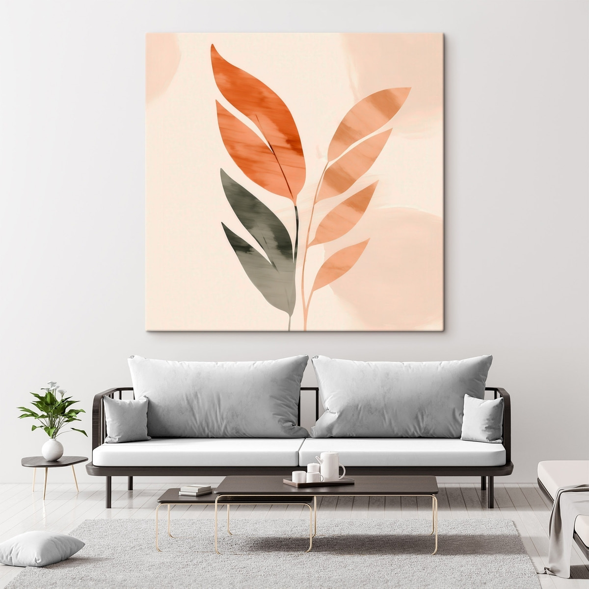 Botanische compositie in warme tinten — interieur 2