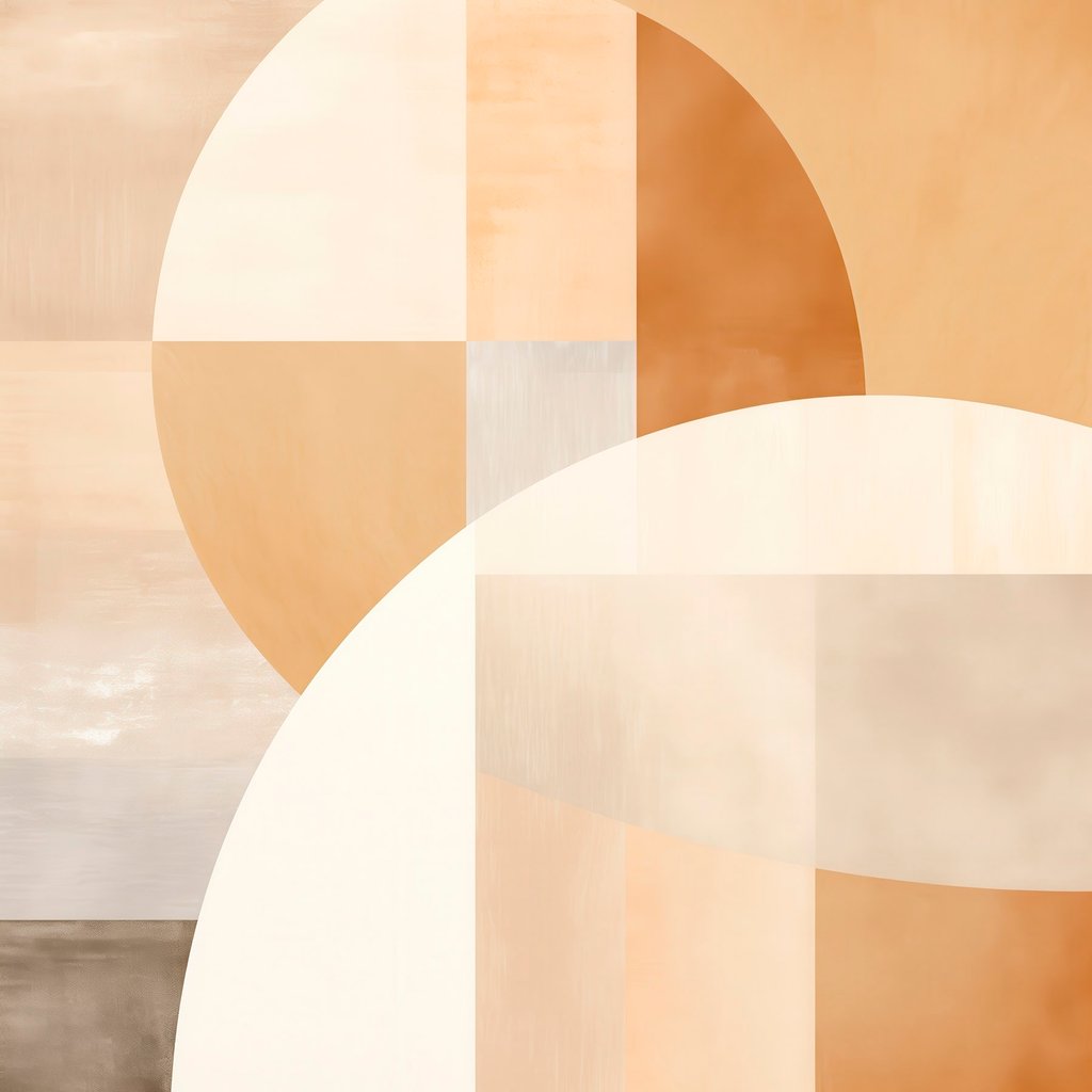 Artistieke geometrie in pasteltinten — volledig ontwerp