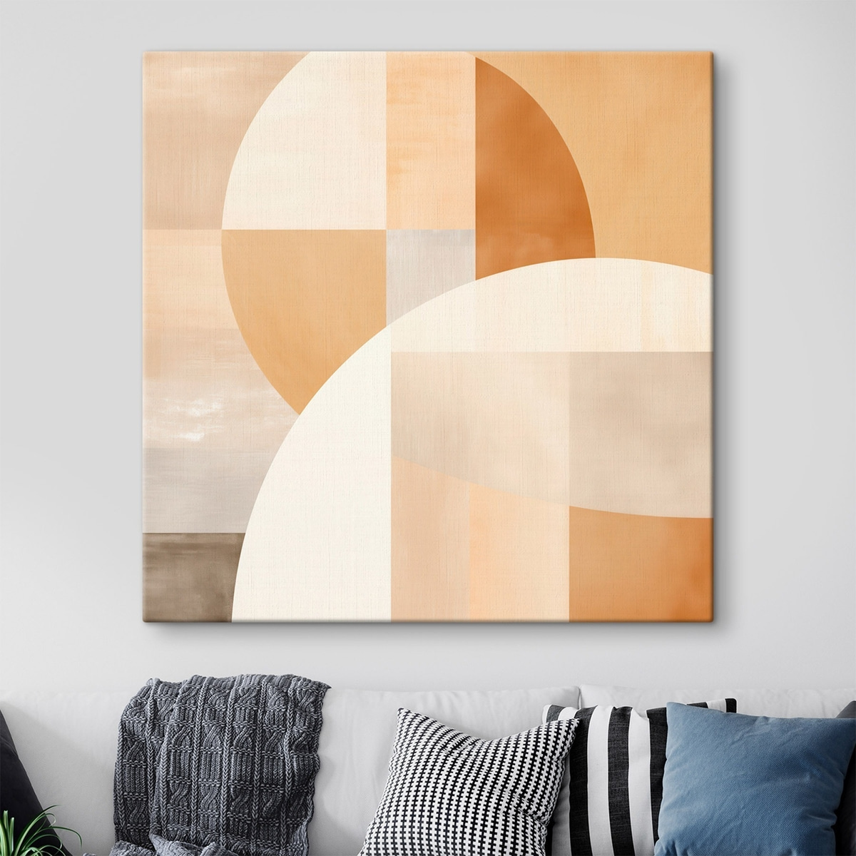 Artistieke geometrie in pasteltinten — interieur 2
