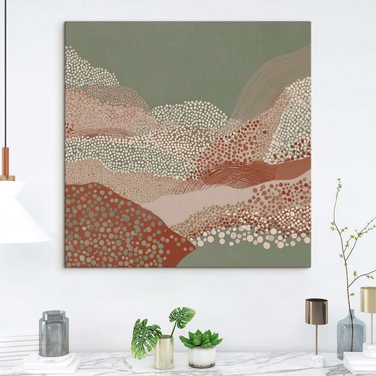 Landschap in een gestileerde interpretatie — interieur 3