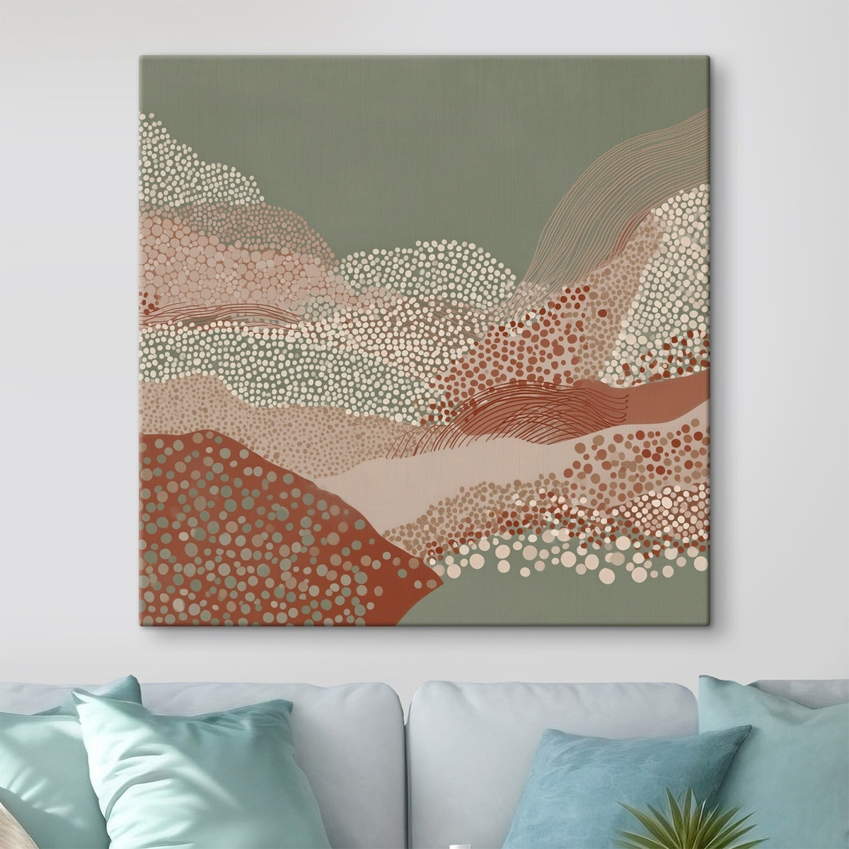Landschap in een gestileerde interpretatie — interieur 1