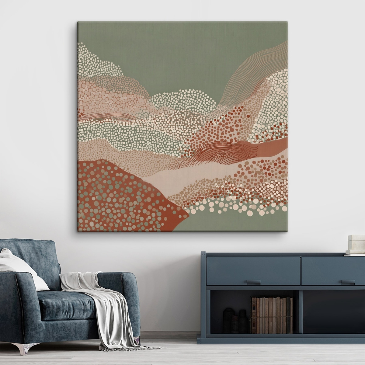 Landschap in een gestileerde interpretatie — interieur 2