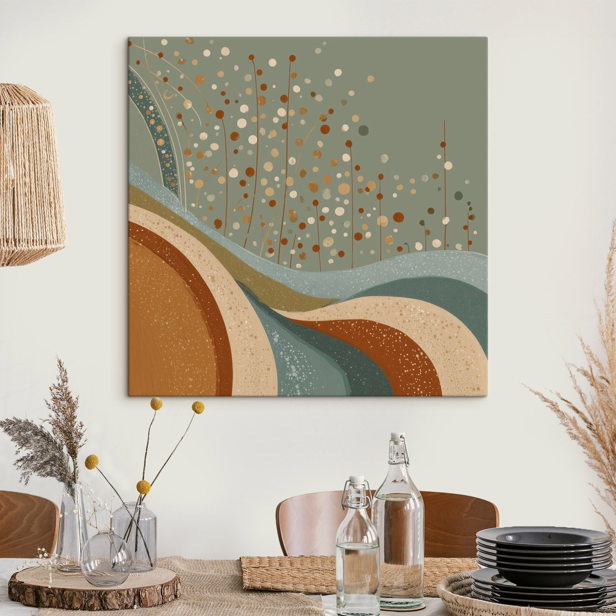 Compositie met decoratieve kleine elementen — interieur 3