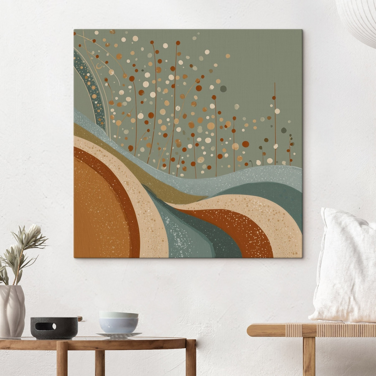 Compositie met decoratieve kleine elementen — interieur 2