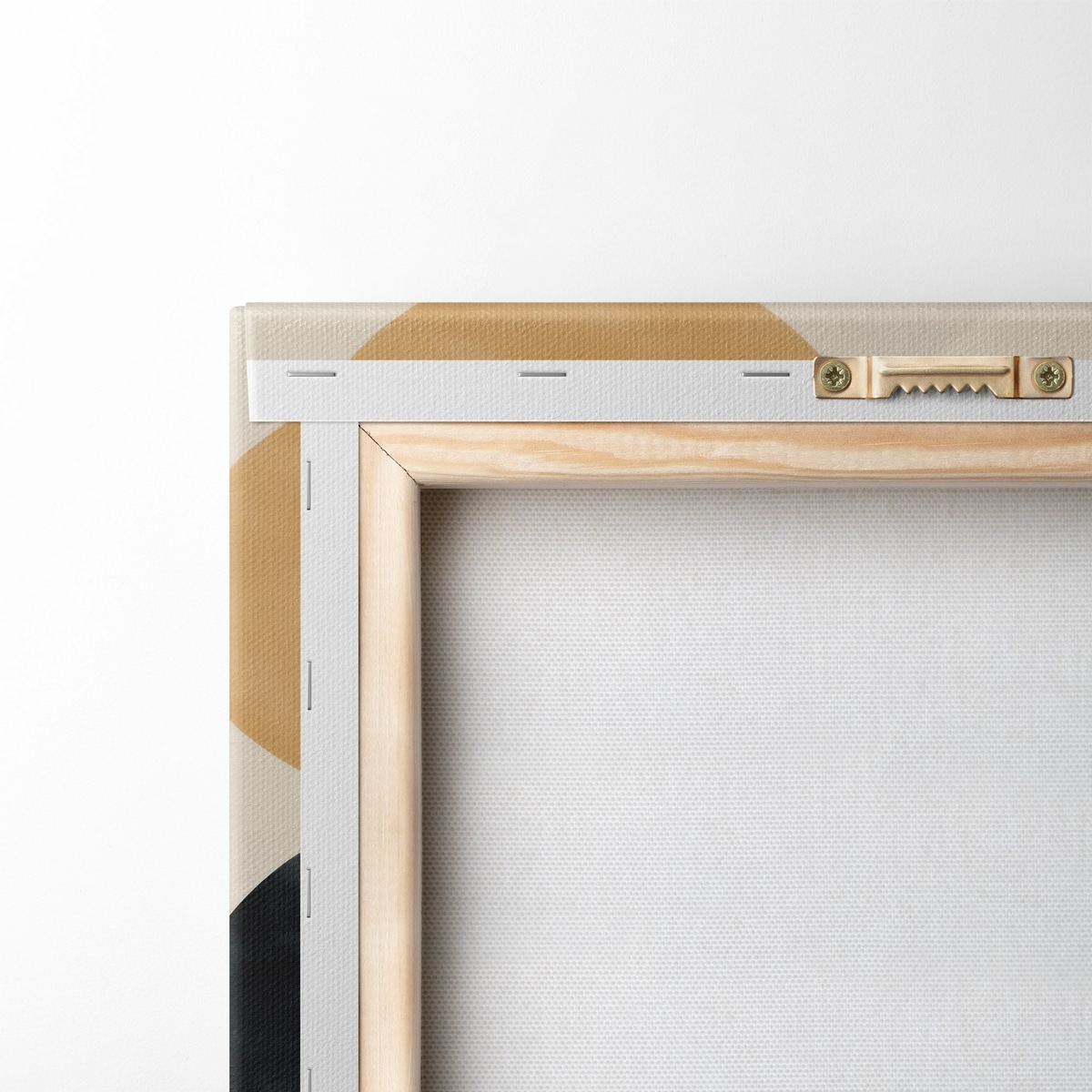 Minimalistische abstractie met vloeiende geometrische vormen — achterkant
