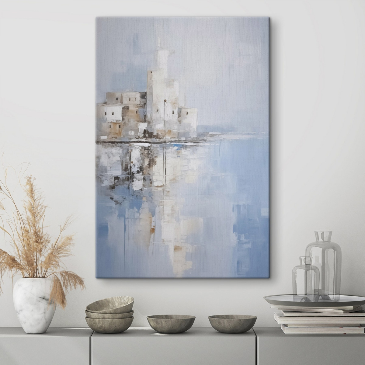 Abstracte landschapsimitatie van schilderkunst — interieur 1