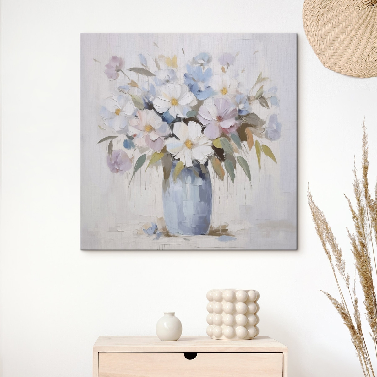Bloemen in een vaas imitatie schilderij — interieur 1
