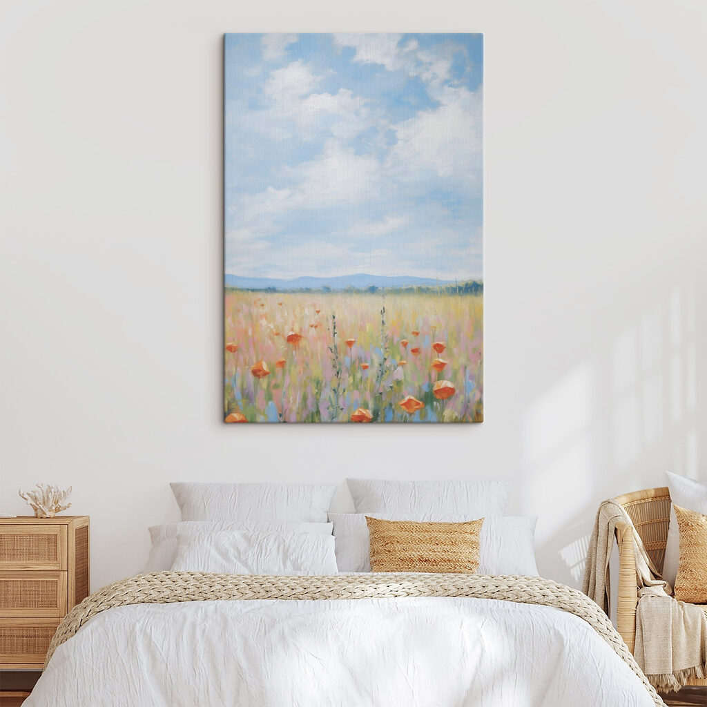Veld met bloemen en gras — interieur 2