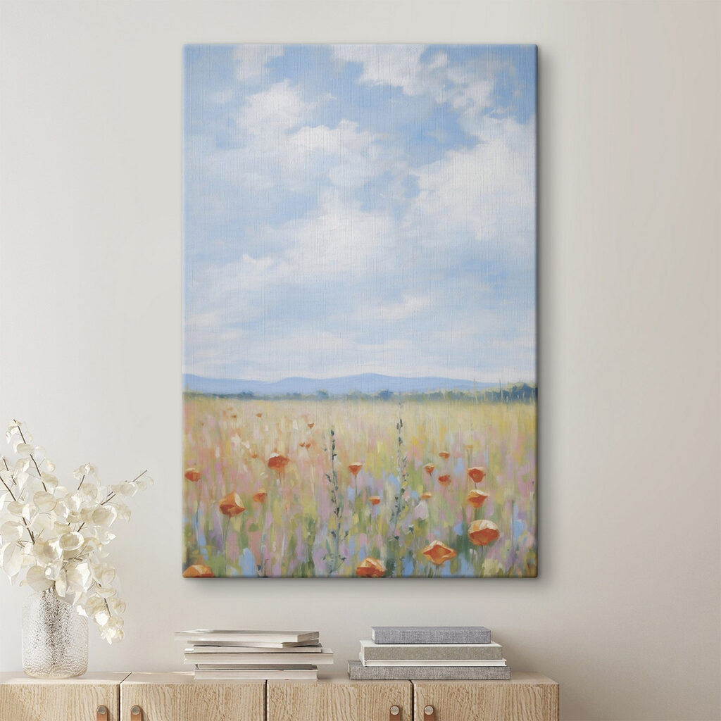 Veld met bloemen en gras — interieur 1