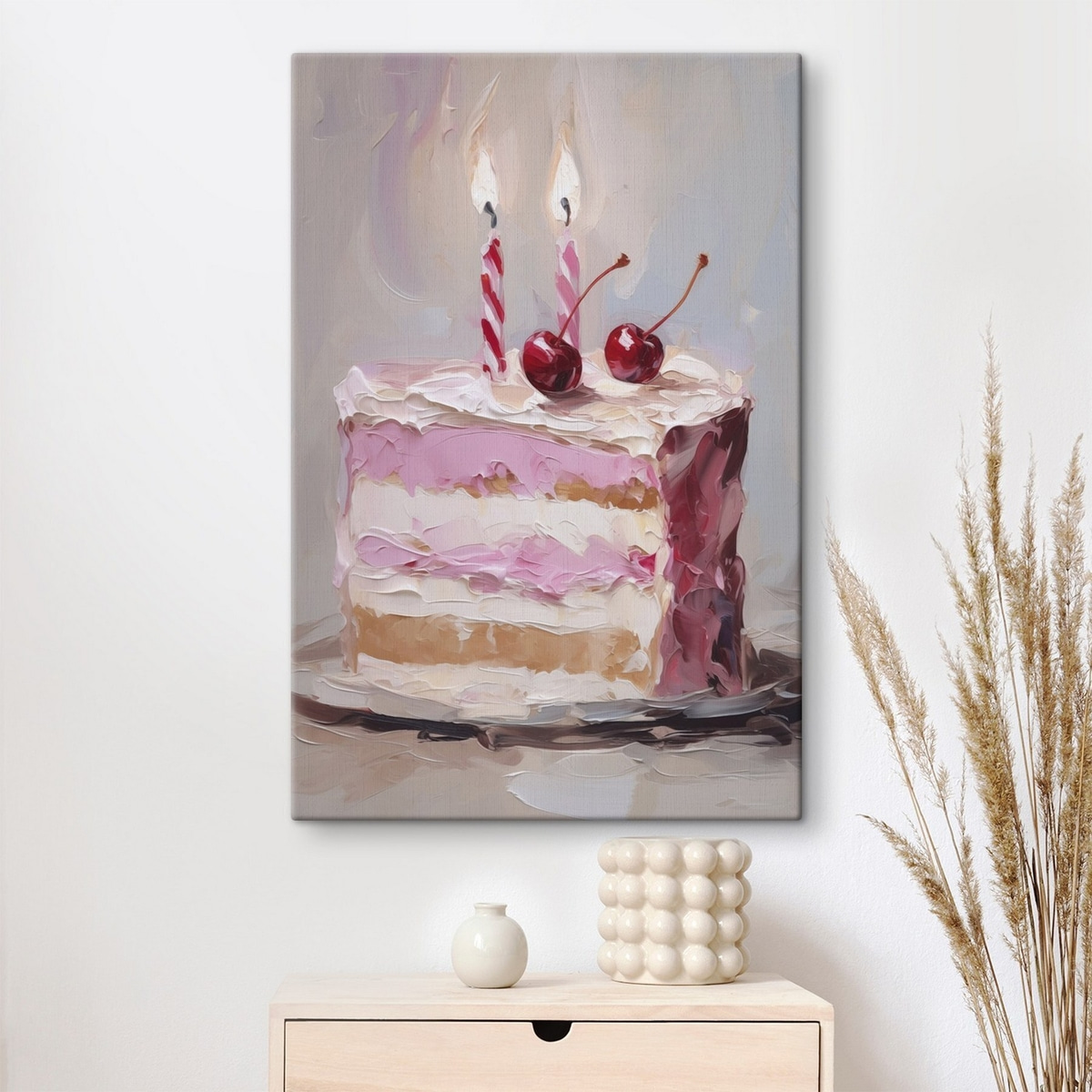 Een stuk cake dat een schilderij imiteert — interieur 2