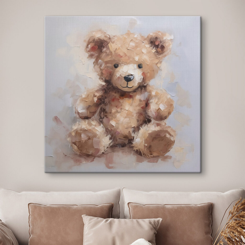 Schilderij van een teddybeer — interieur 1