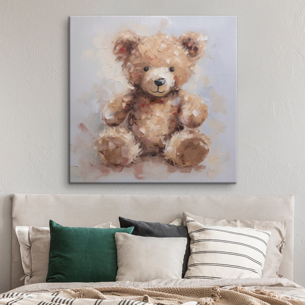 Schilderij van een teddybeer — interieur 2