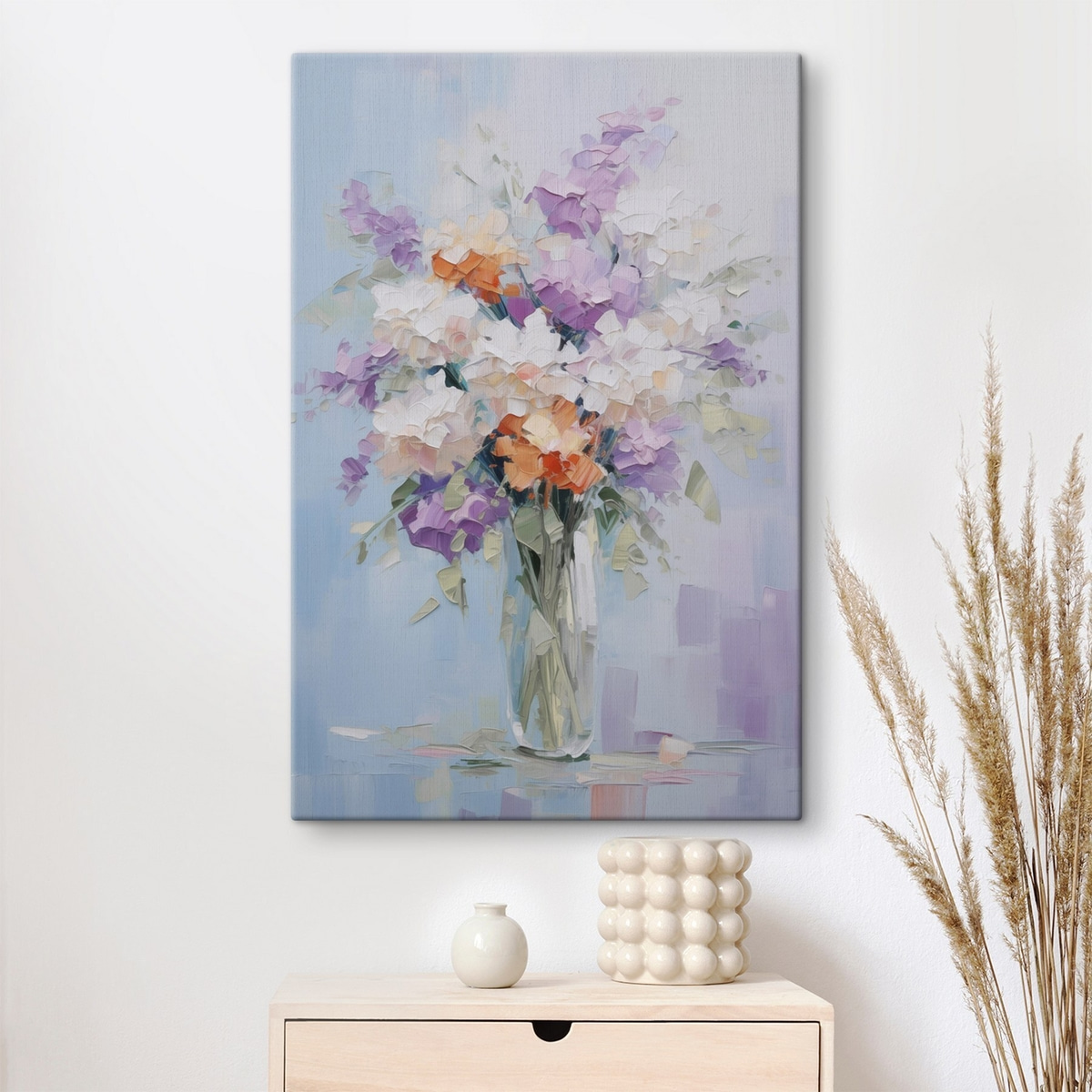 Boeket in een vaas, imitatie van een schilderij — interieur 2