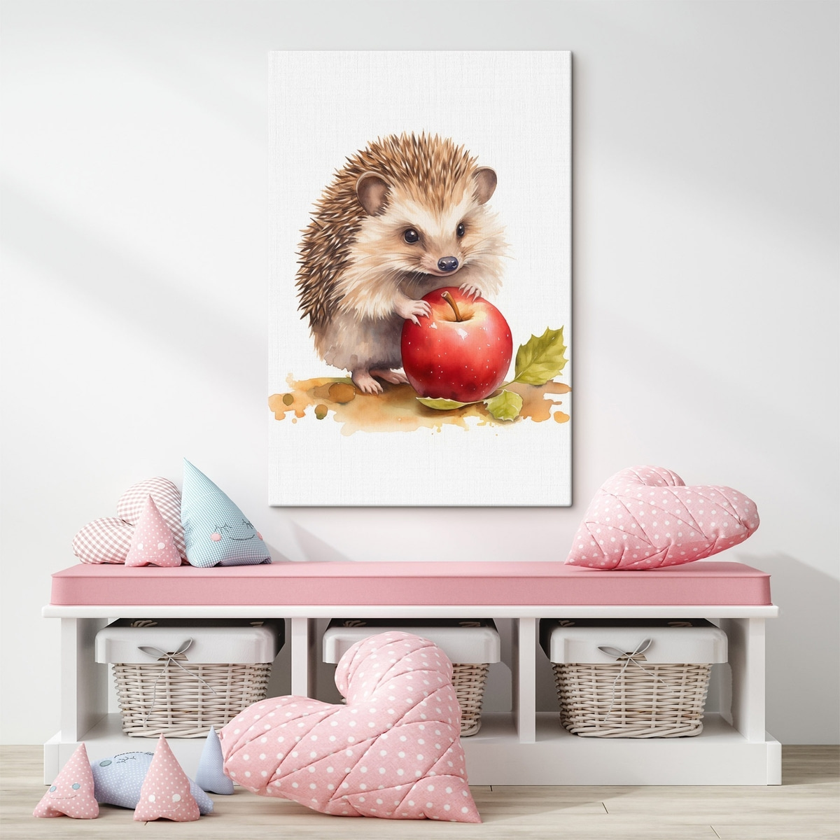 Egel en appel, imitatie-aquarel — interieur 1