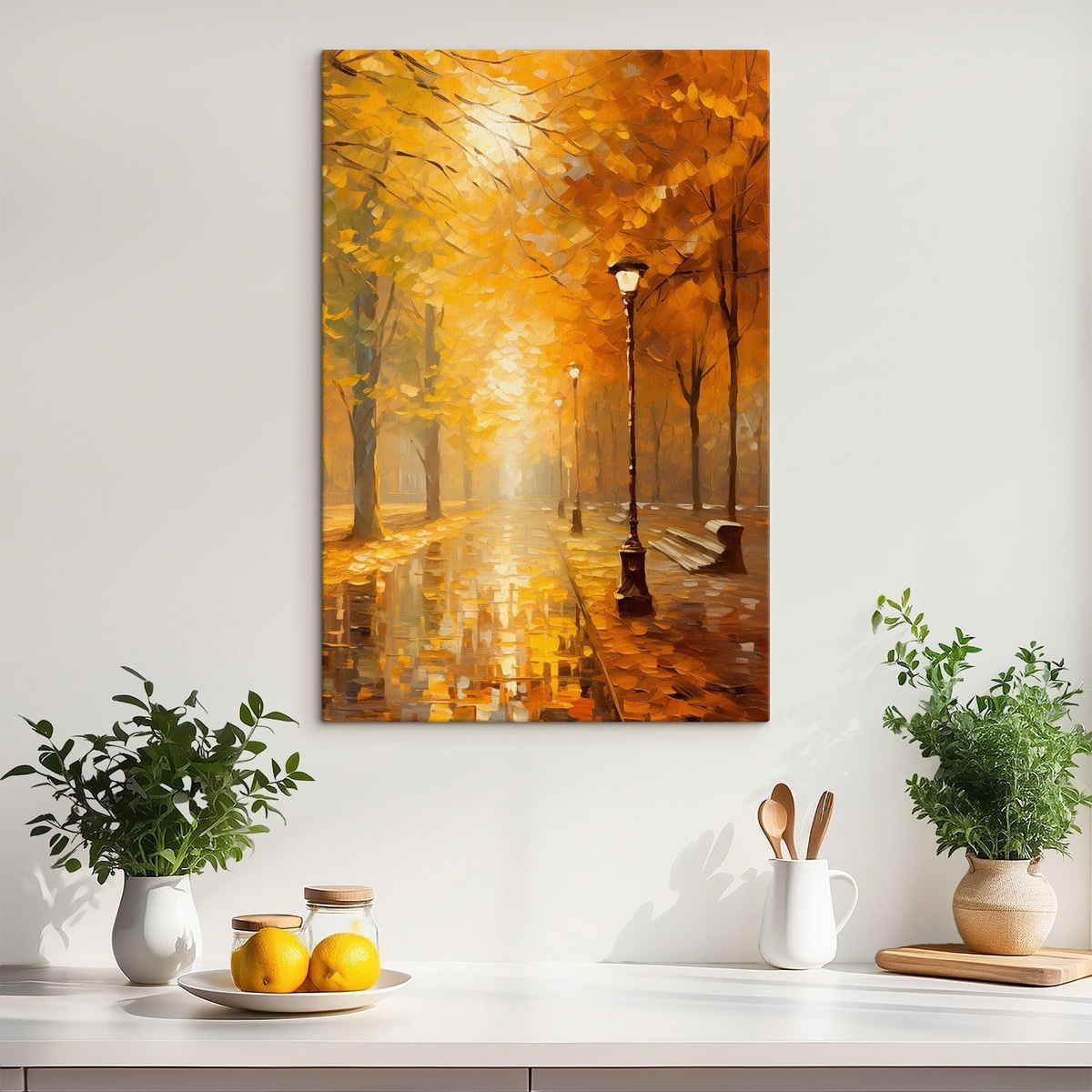 Steegje in een herfstpark — interieur 1