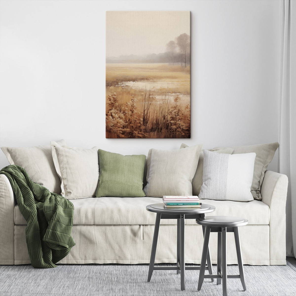 Gedroogde bloemen in een veld — interieur 2