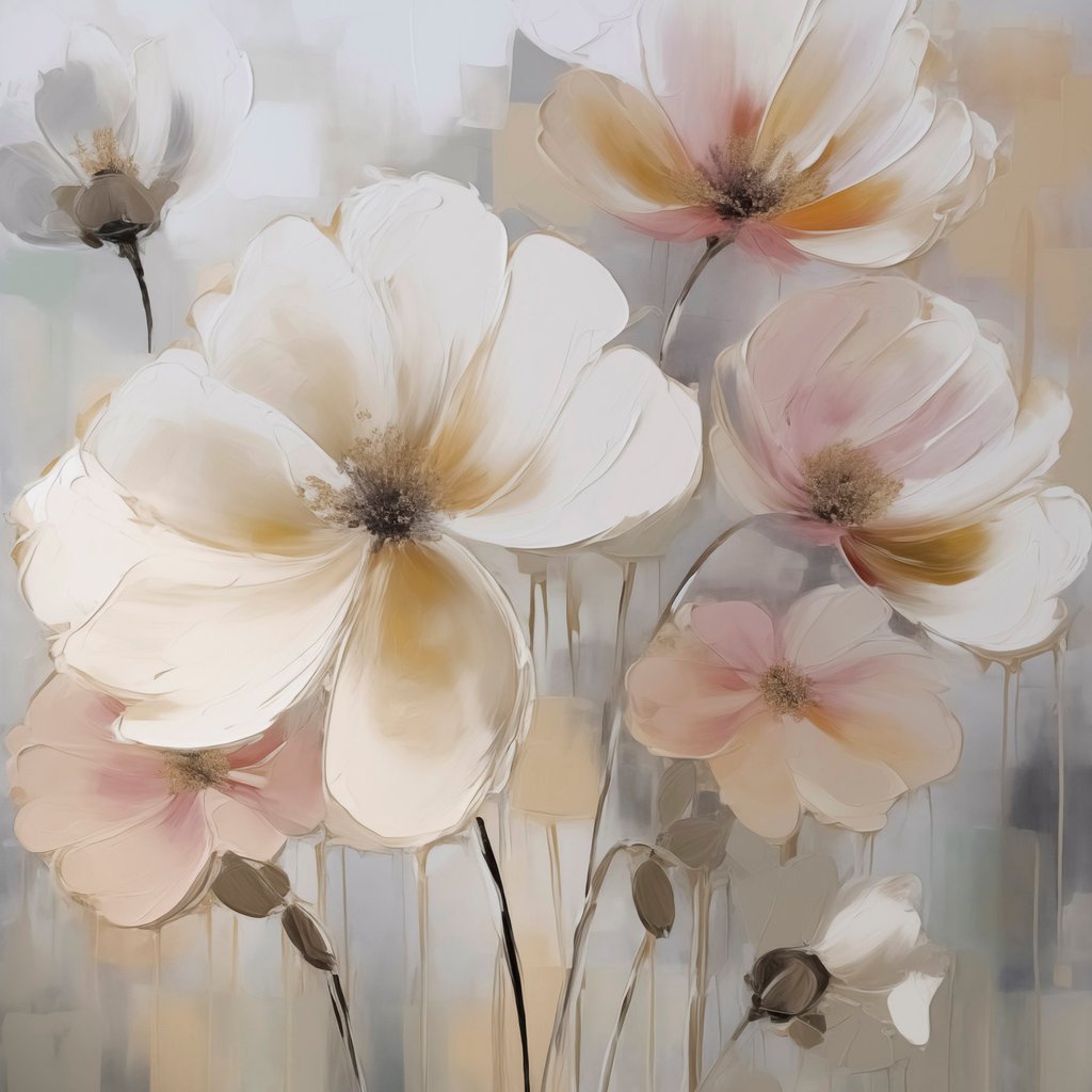 Primitieve bloemen — volledig ontwerp