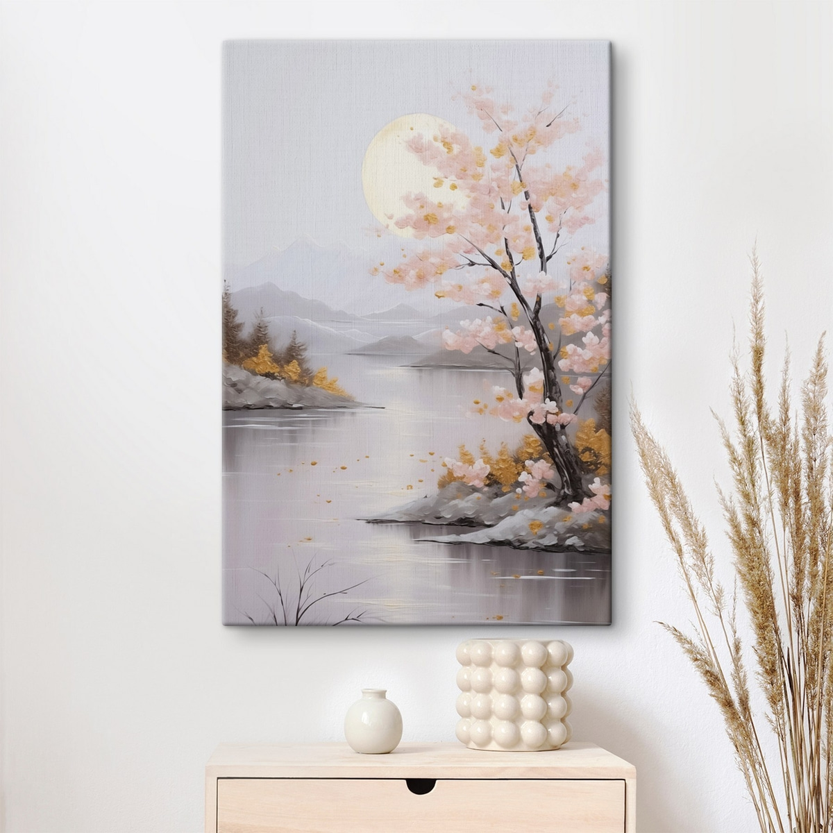 Abstracte landschapsimitatie van schilderkunst — interieur 1