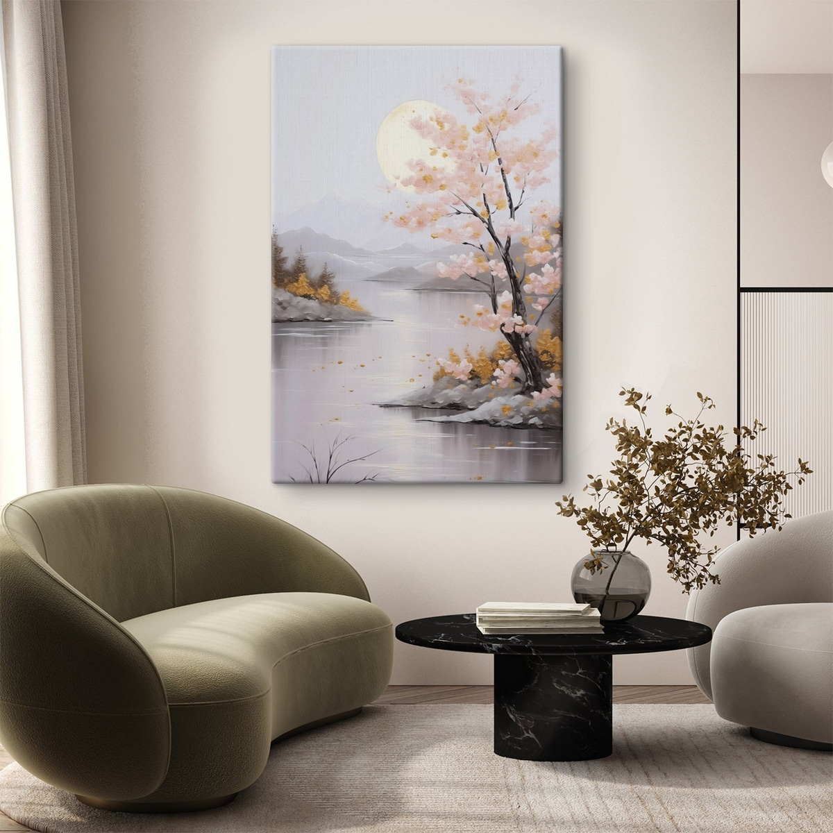 Abstracte landschapsimitatie van schilderkunst — interieur 2