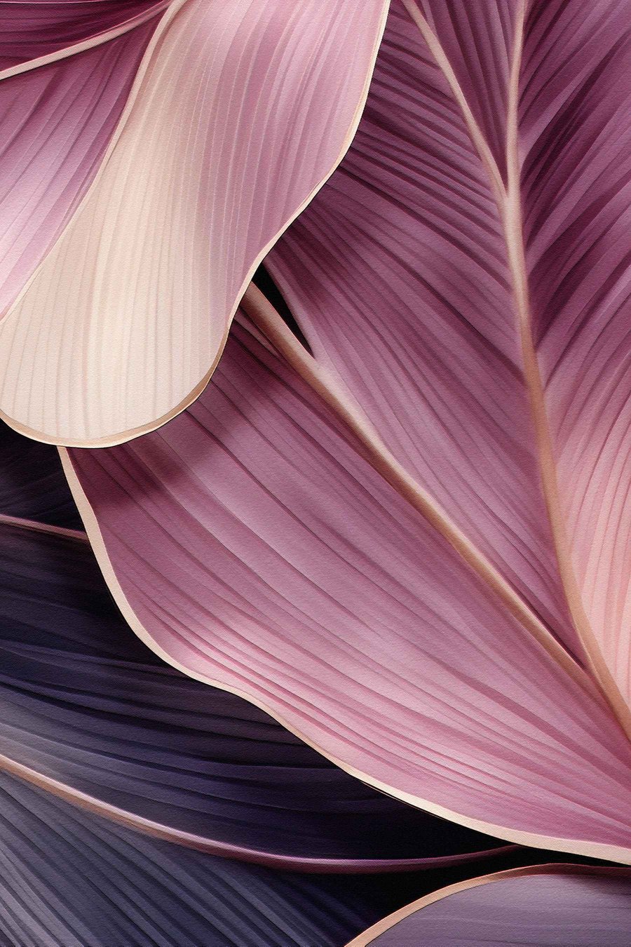 Abstracte bladeren — volledig ontwerp