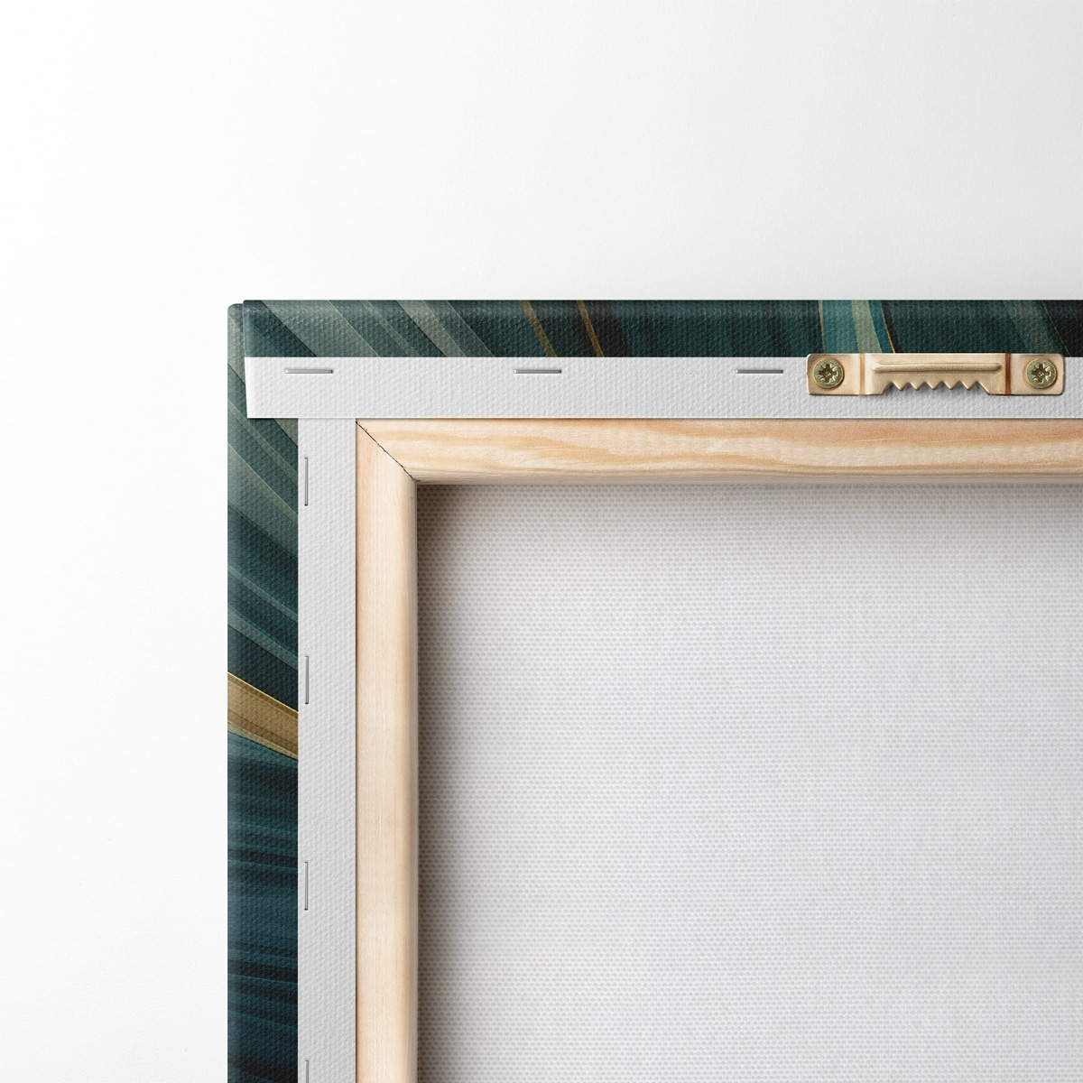 Groene abstracte bladeren — achterkant