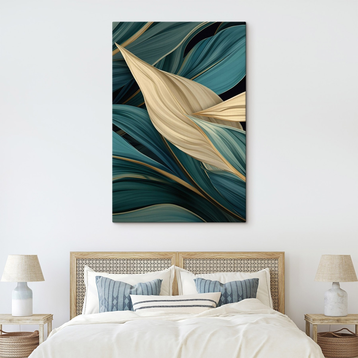 Grote abstracte bladeren — interieur 2