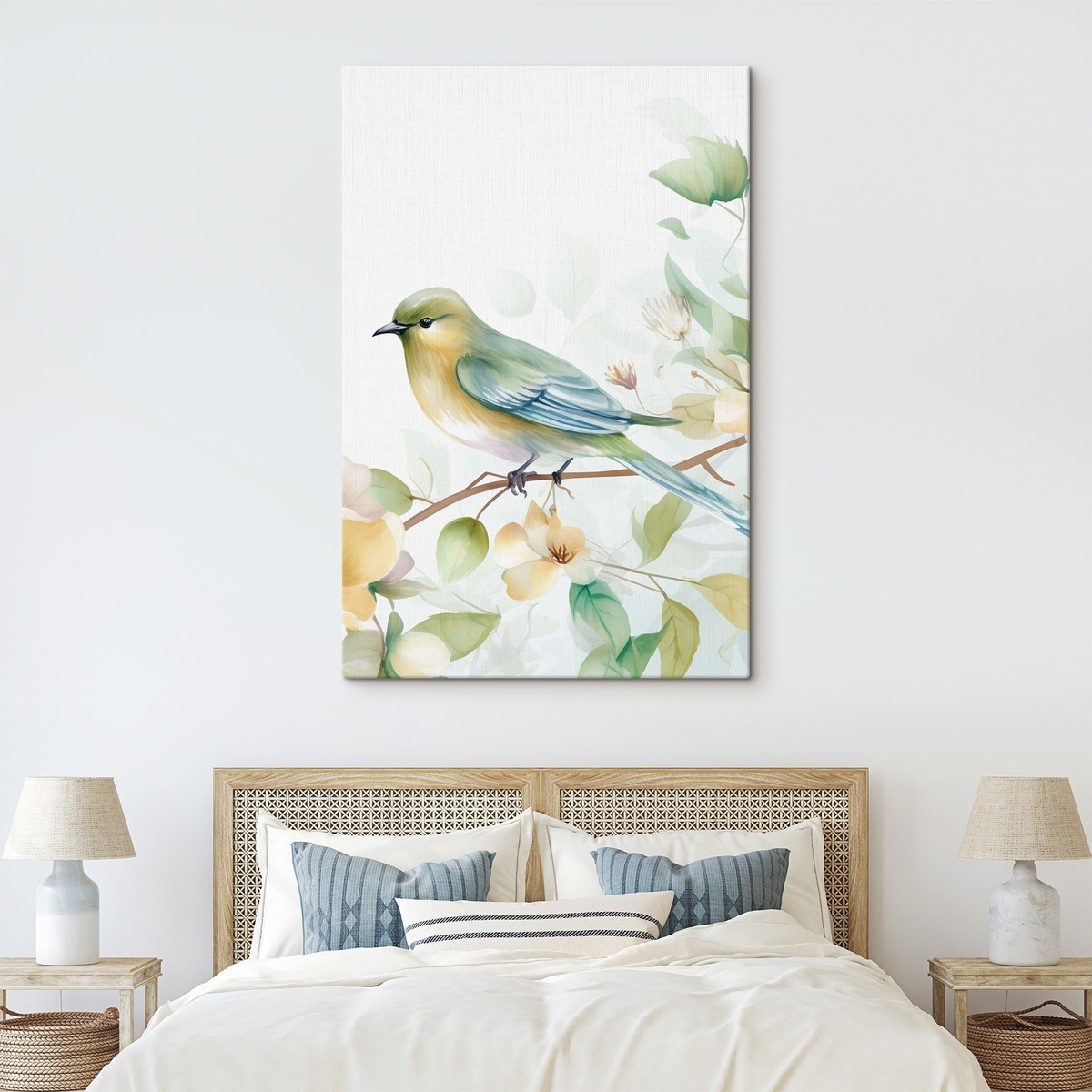 Mees op een tak, imitatie-aquarel — interieur 2