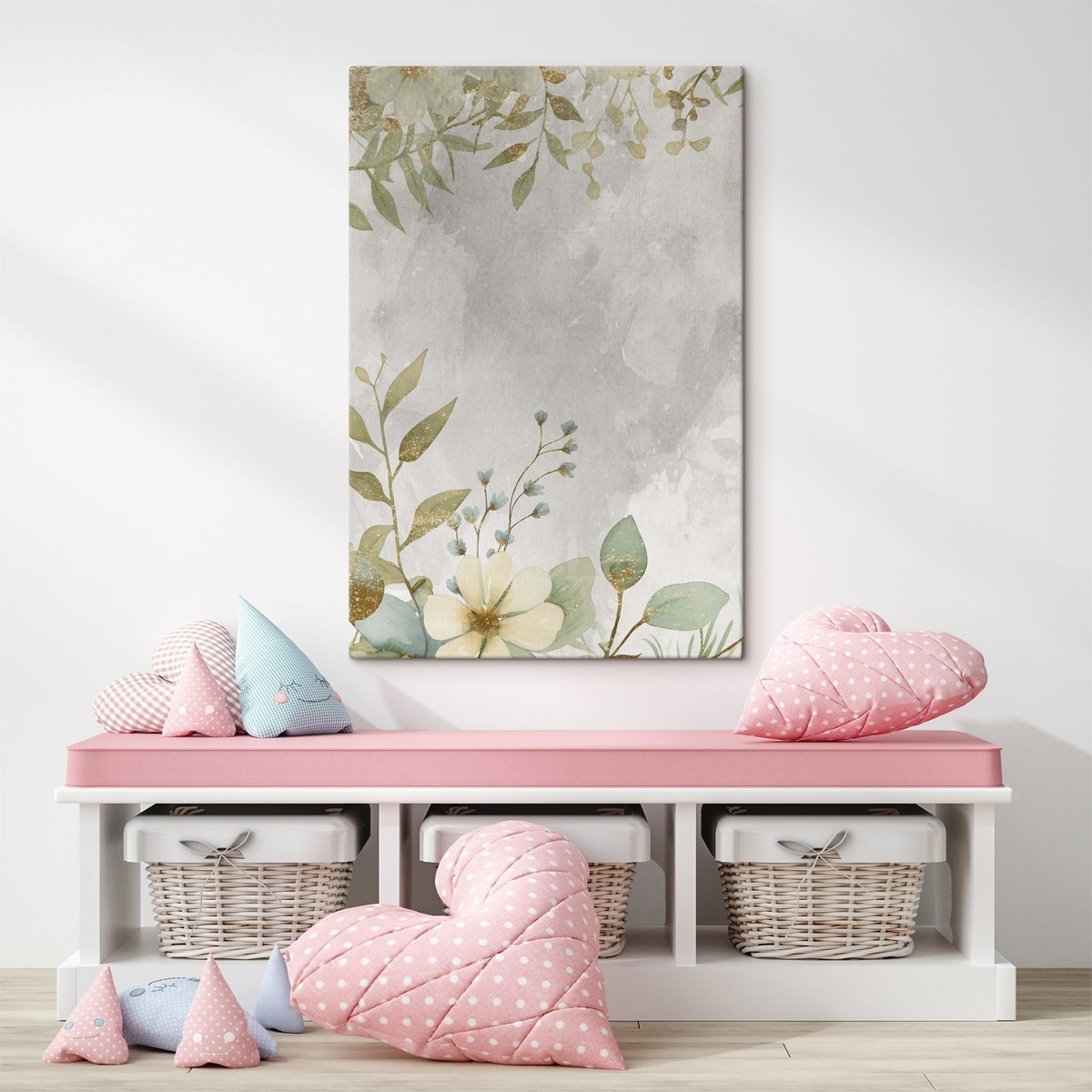 Delicate planten op een lichte achtergrond — interieur 2