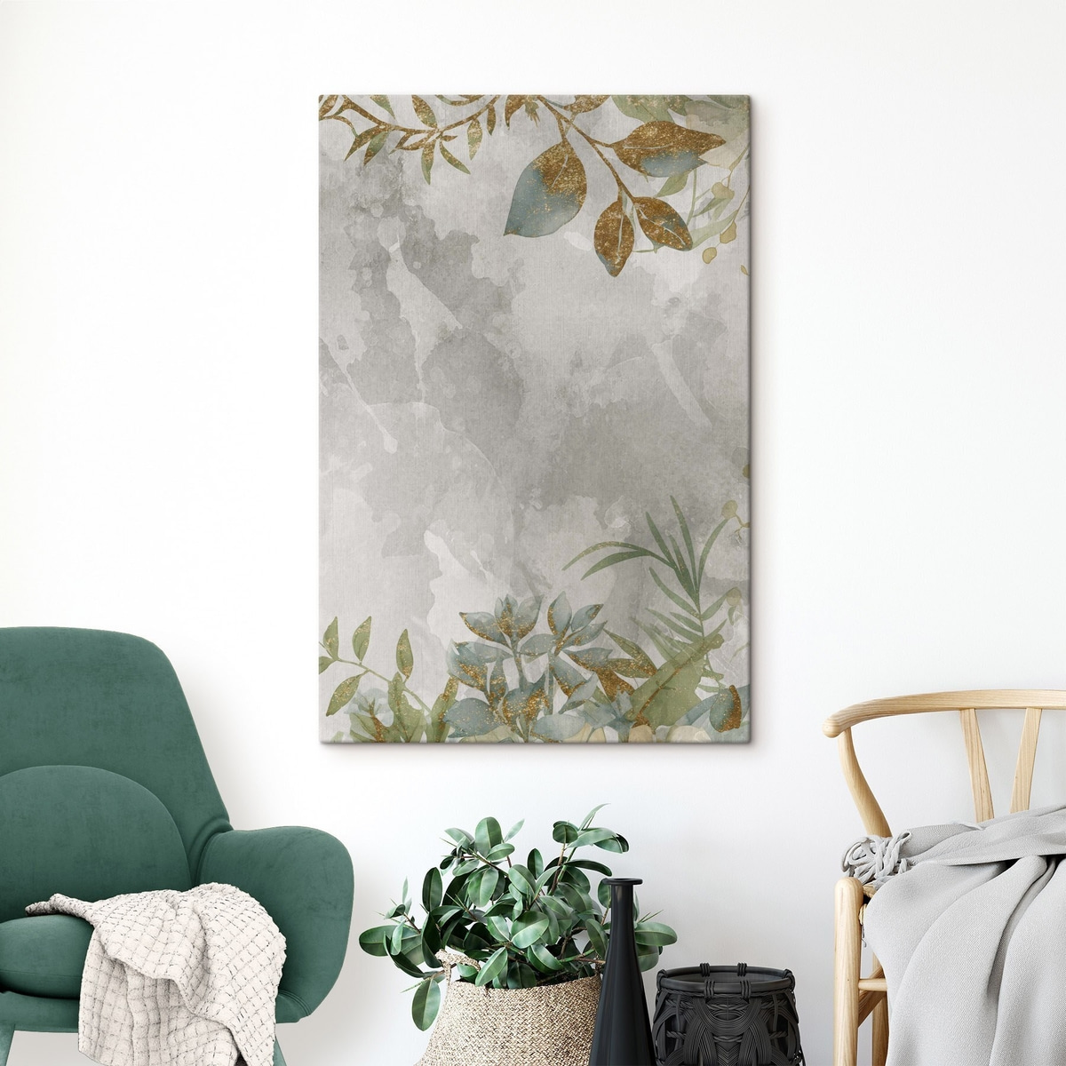 Planten op een lichte achtergrond — interieur 1