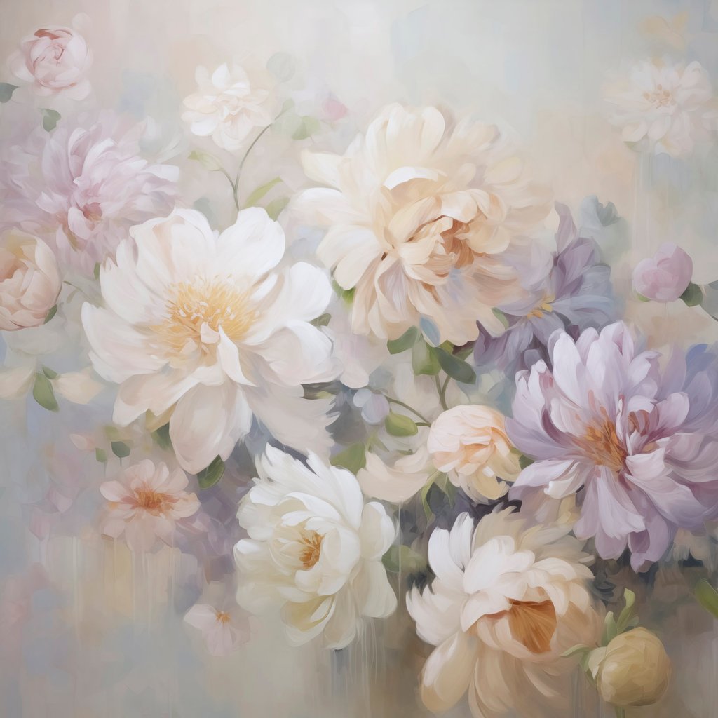 Fijne bloemen — volledig ontwerp