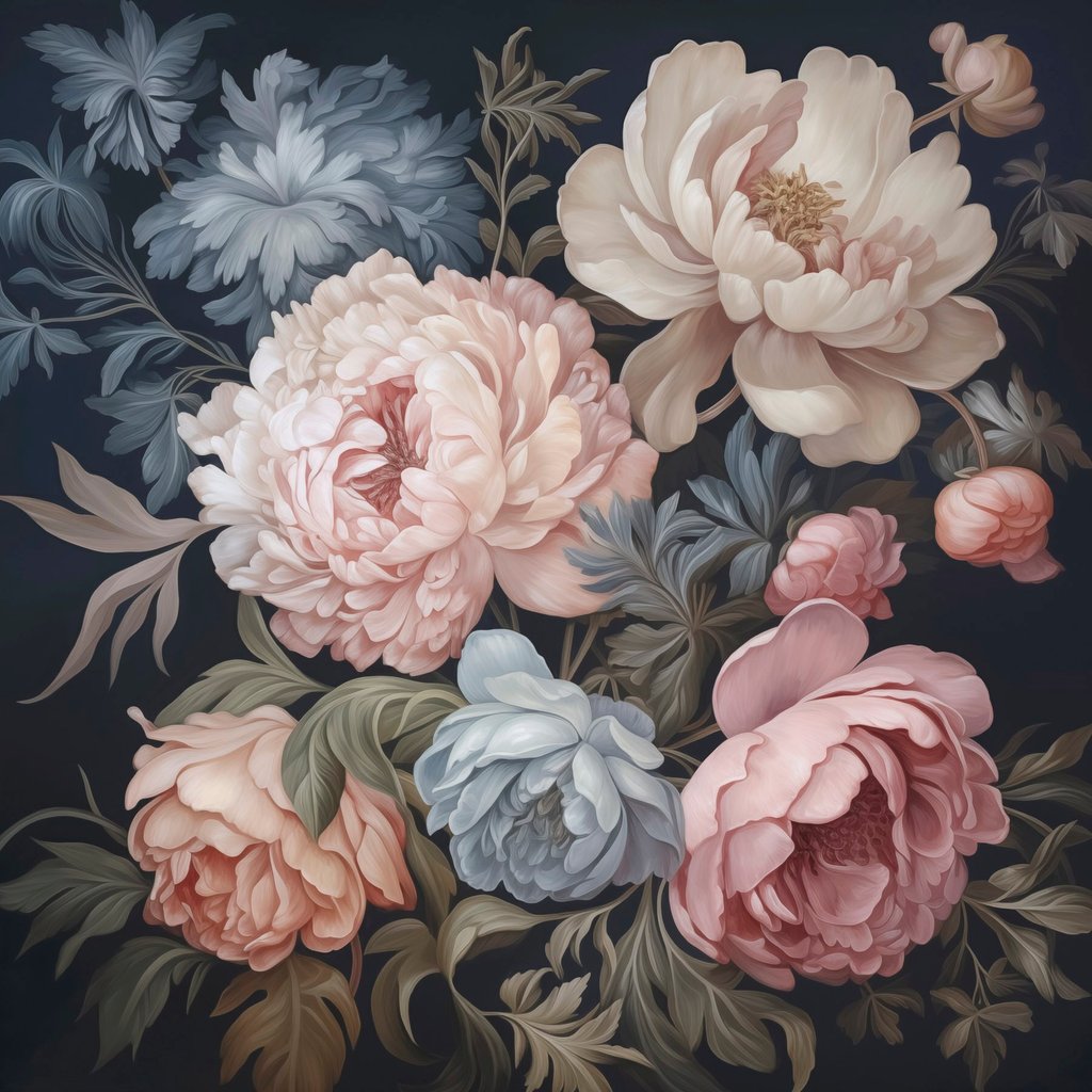 Decoratieve bloemen — volledig ontwerp