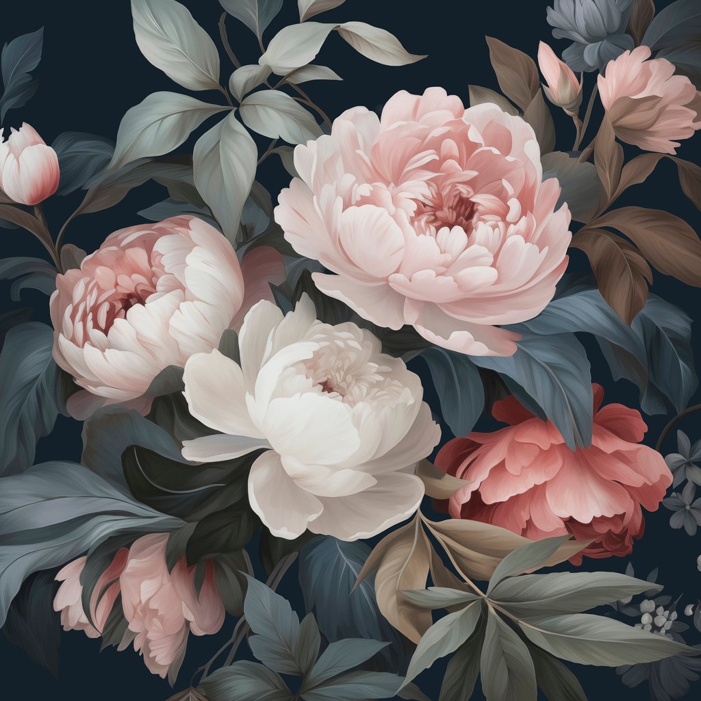 Decoratieve bloemen — volledig ontwerp