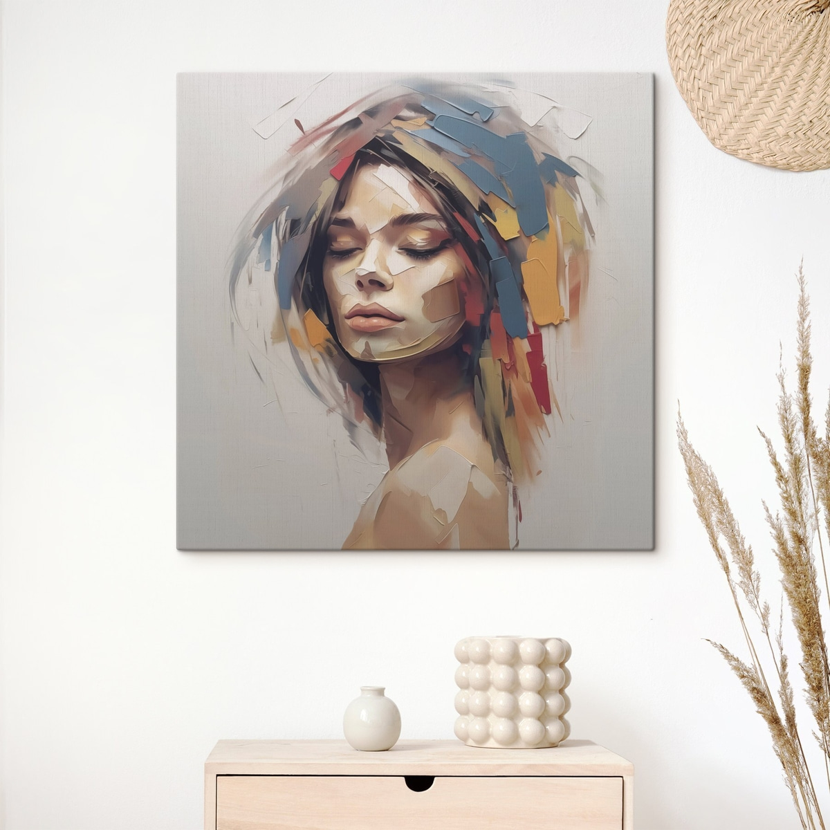 Abstract portret van een vrouw — interieur 2