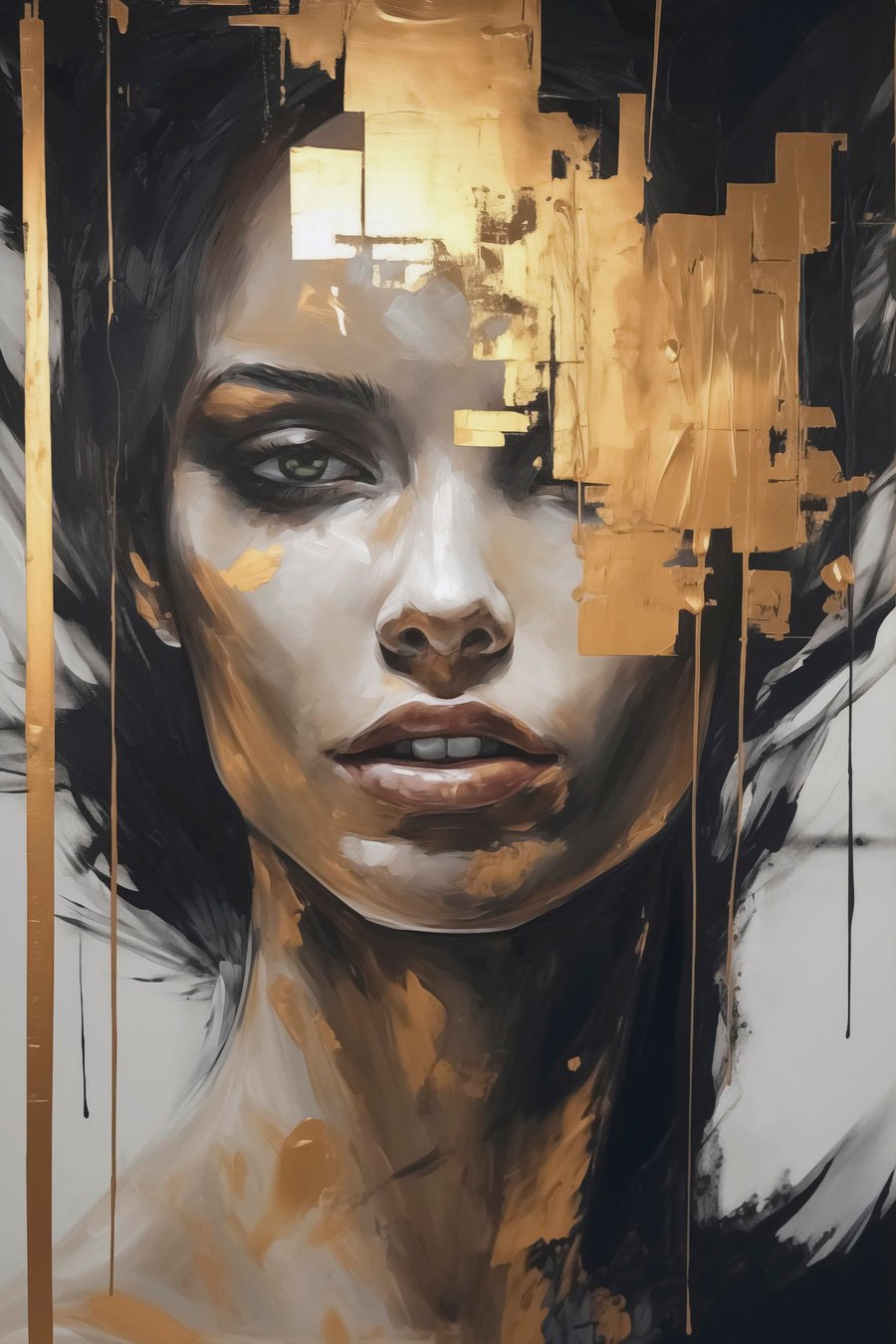 Abstract portret — volledig ontwerp