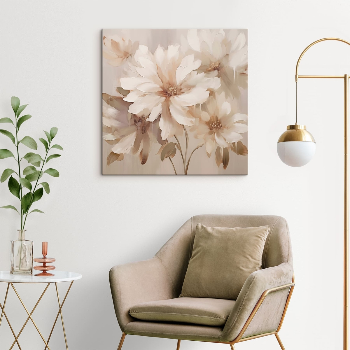 Abstracte bloemen — interieur 3