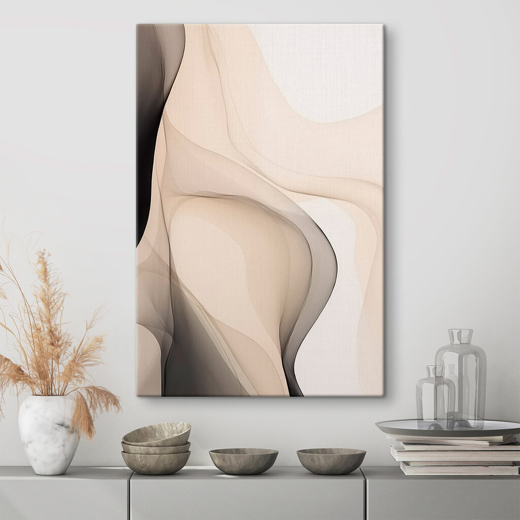 Zachte golven in neutrale tinten — interieur 1