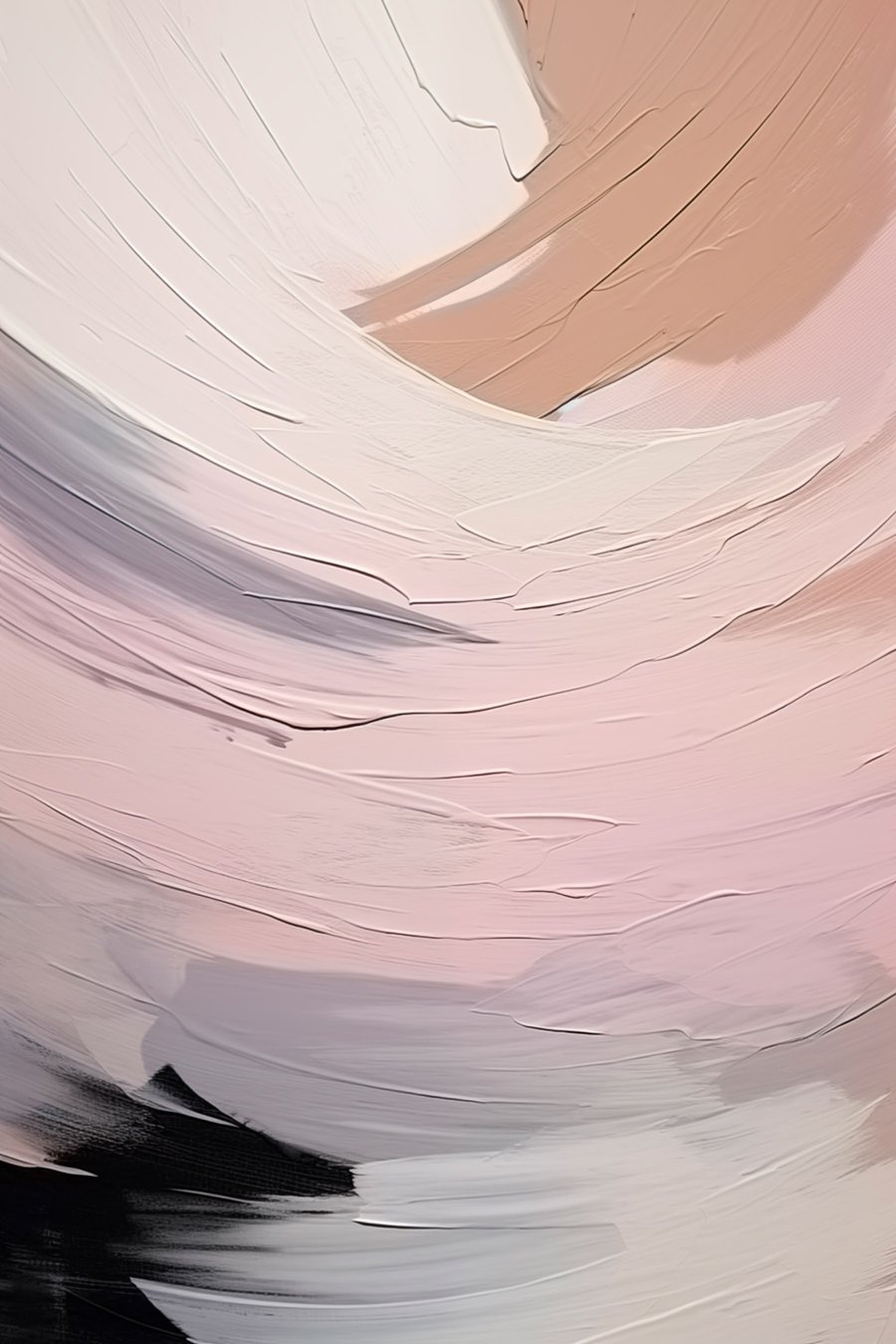 Abstracte penseelstreken — volledig ontwerp