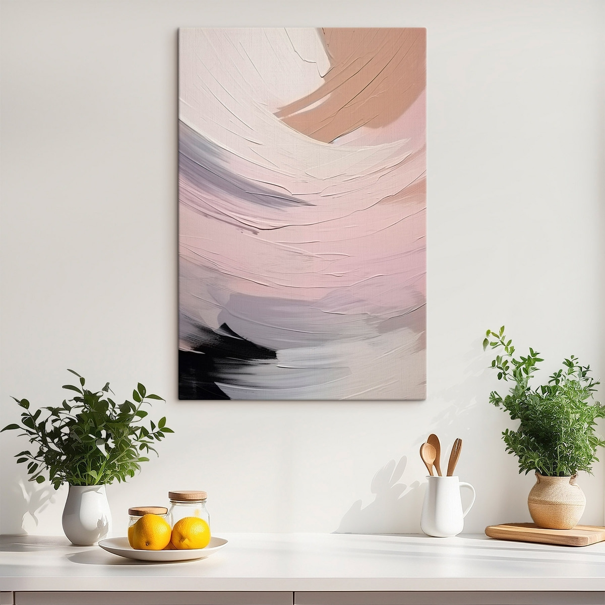 Abstracte penseelstreken — interieur 2