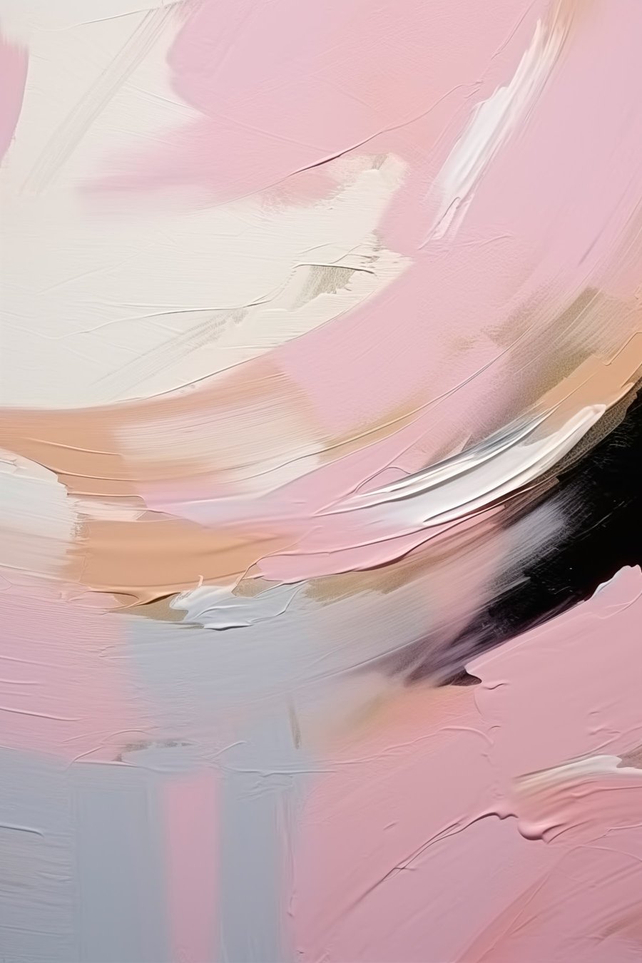 Abstracte penseelstreken — volledig ontwerp