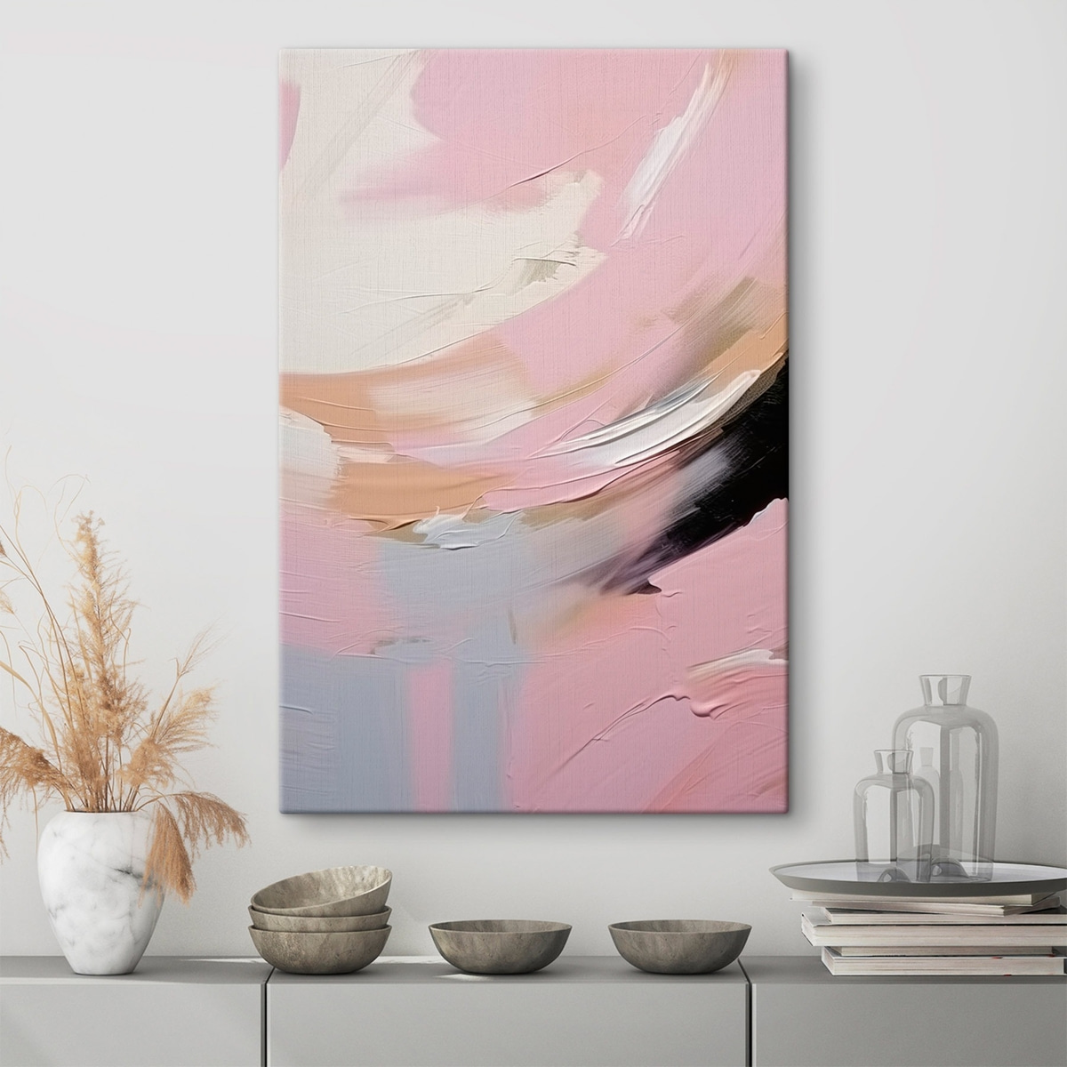 Abstracte penseelstreken — interieur 1