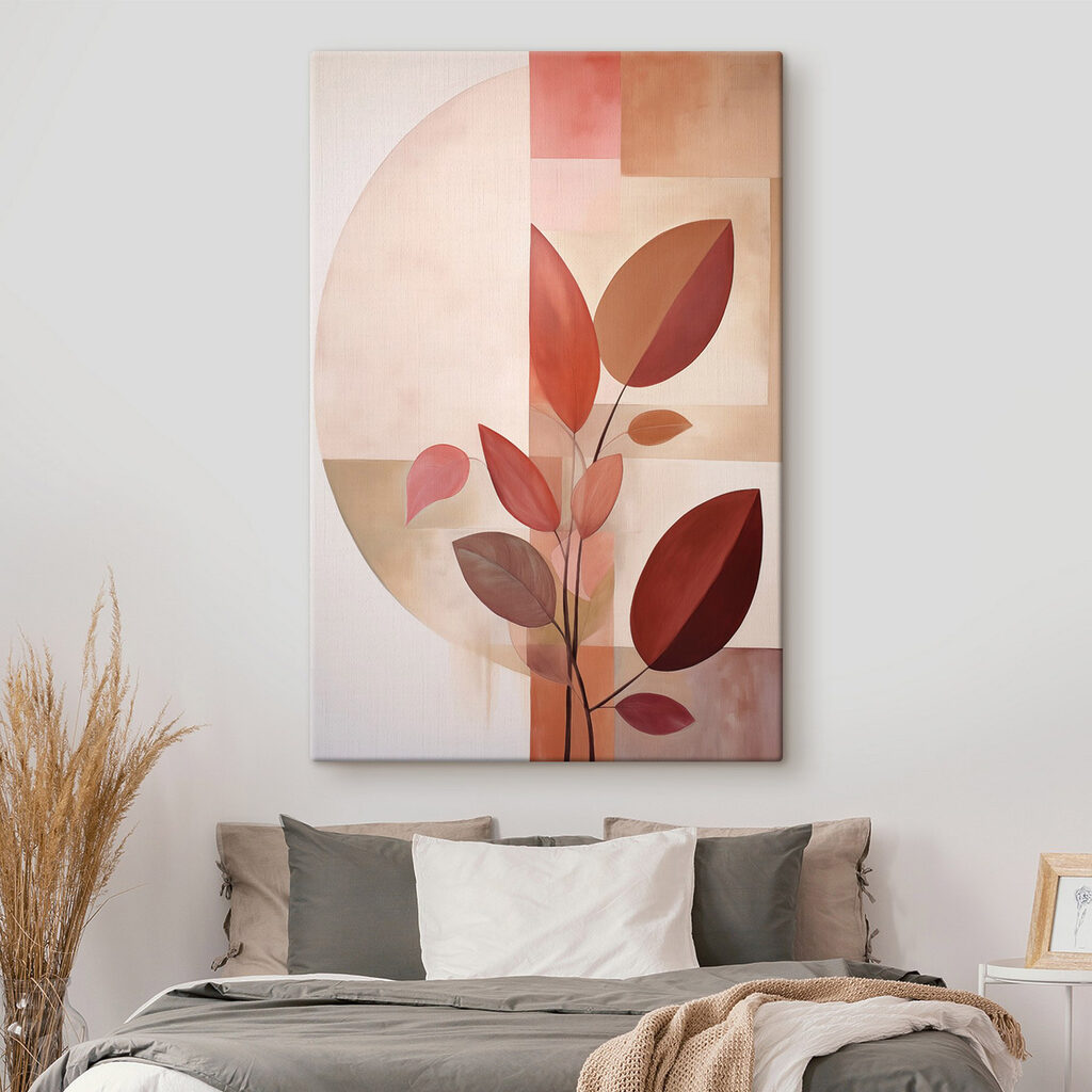 Schilderij van een plant met bladeren — interieur 1