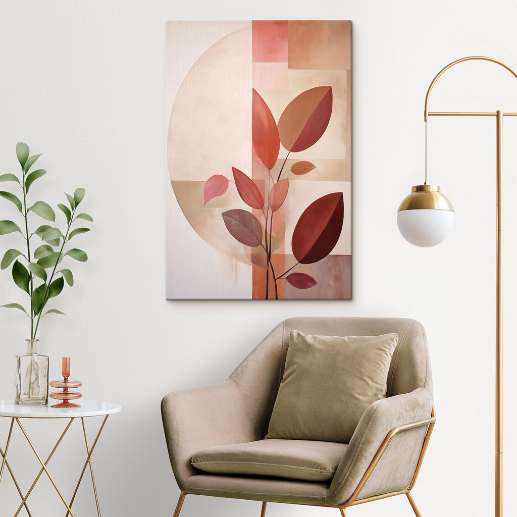 Schilderij van een plant met bladeren — interieur 2
